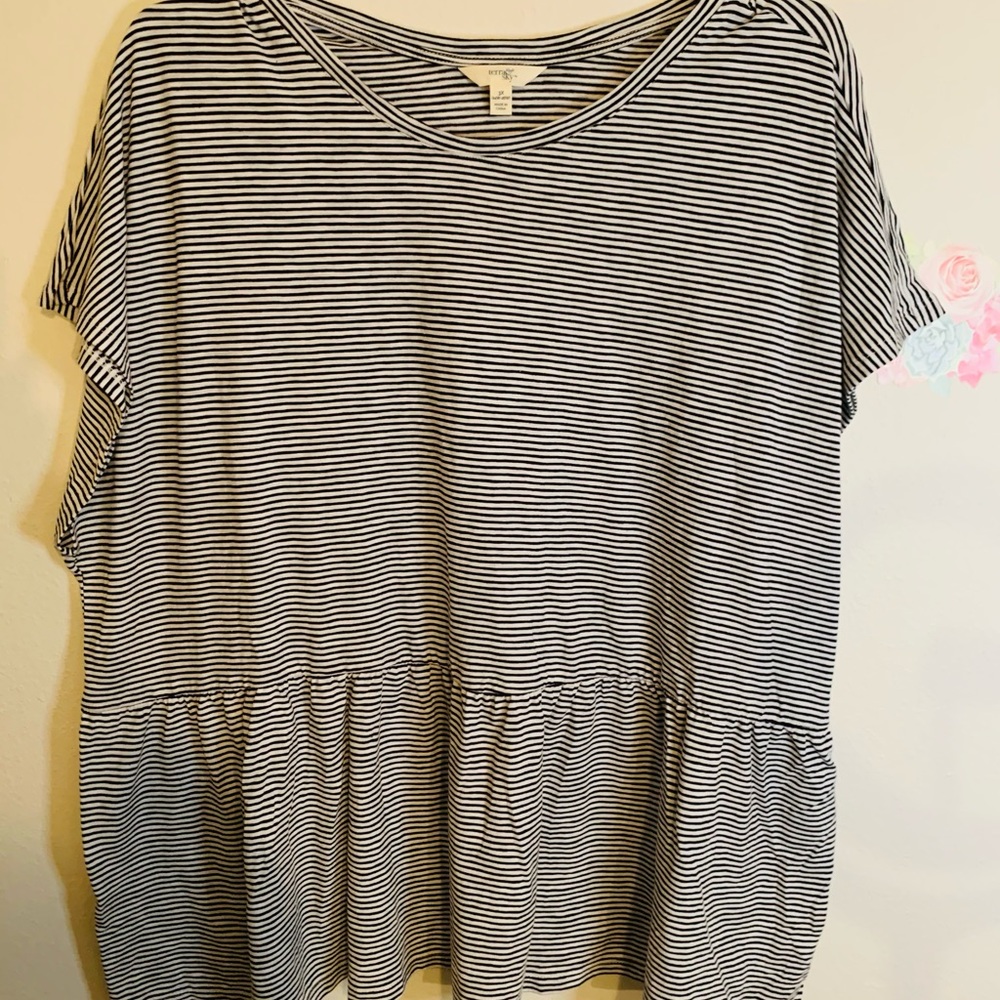 Black and white stripe shirt